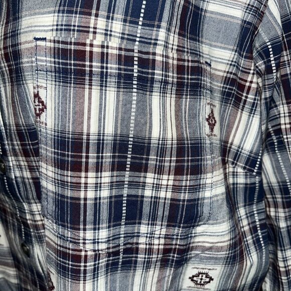 ARIAT Women's 1X Billie Jean Western ROCKBERRY GROVE Shirt Blouse NEW SAMPLE - Picture 7 of 12